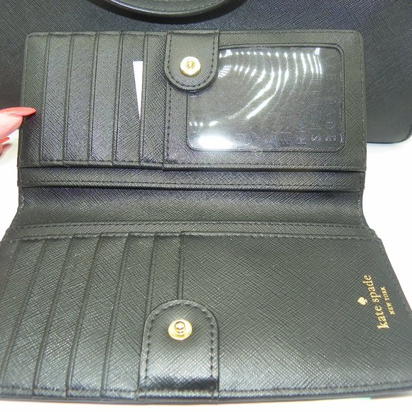 NWOT KATE SPADE BLK SATCHEL W/MATCHING WALLET COA - Picture 3 of 9